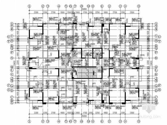 [30万平]32层剪力墙结构商住楼结构施工图（含幼儿园）-3#楼梁平法施工图