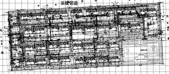 小面积综合体平面图CAD资料下载-某小区管线综合平面图