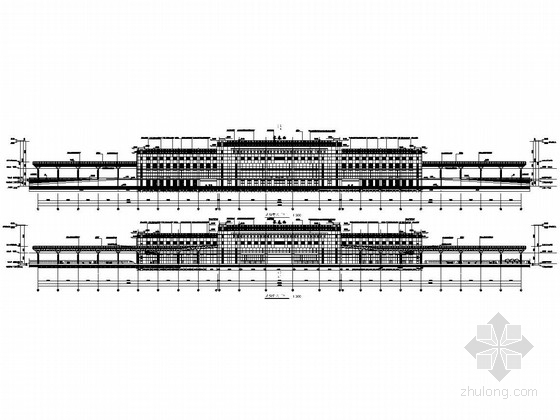 大型雨棚模型资料下载-大型汽车客运站站房及站台雨棚结构设计招标图（含建筑图）