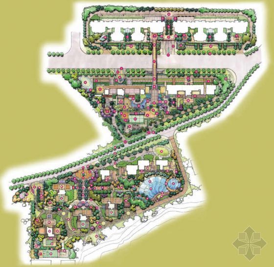 深圳青年公寓景观设计方案资料下载-深圳小区景观设计方案（一）