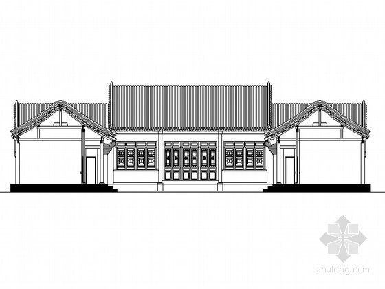 某北方四合院建筑方案图资料下载-北方某四合院概念方案（现代材料古式做法）