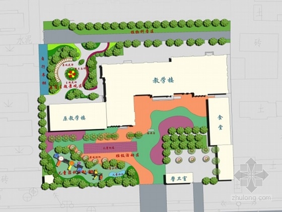西藏幼儿园园林景观设计资料下载-[新疆]中心双语幼儿园景观设计方案