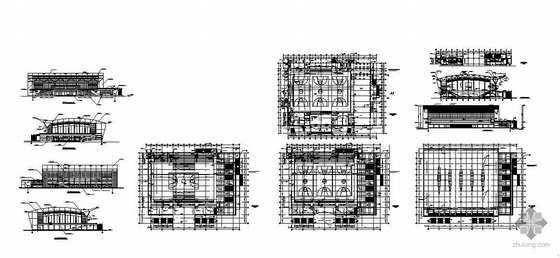 某玻璃幕悬挑结构大学生体育馆建筑设计方案- 