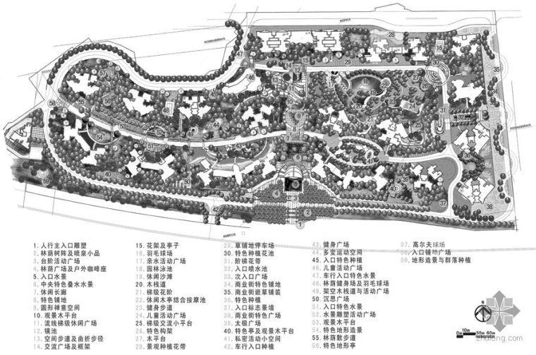 重庆老街改造景观设计资料下载-重庆小区景观设计文本（手绘）