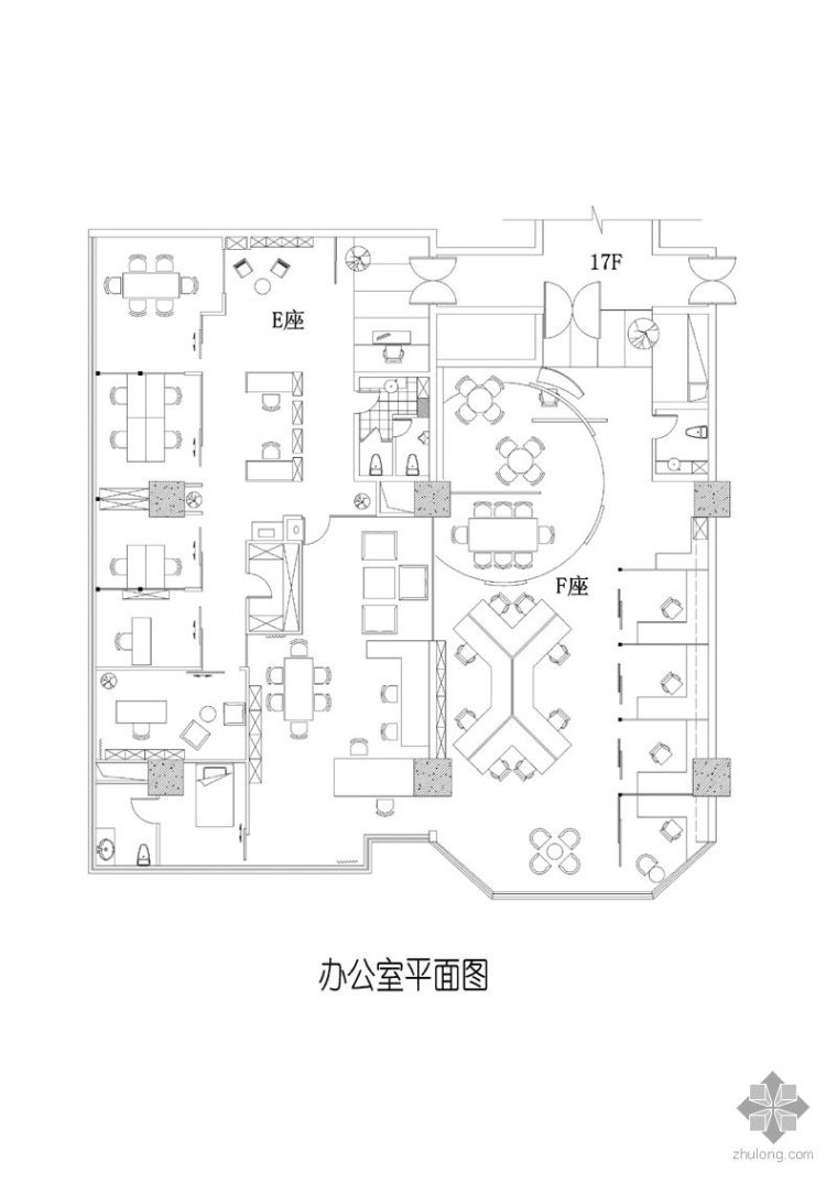 新中式办公空间设计图资料下载-奢华办公空间办公室设计图赏析