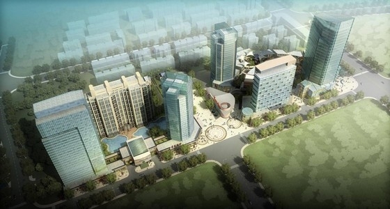 综合体玻璃幕墙方案资料下载-[上海]现代风格玻璃幕墙城市综合体建筑设计方案文本