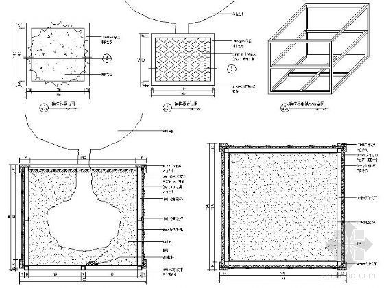 植物种植详图CAD资料下载-室内植物种植器详图