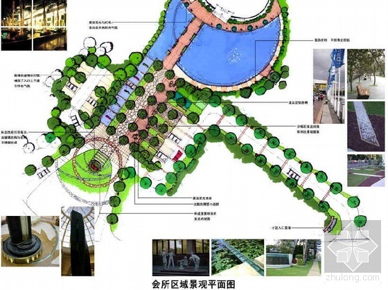 三面翻广告牌电气系统图资料下载-上海某小区景观规划设计