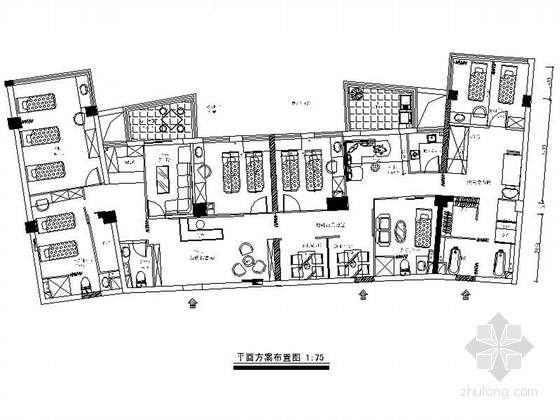 美容院室内模型资料下载-[福建]全国连锁欧式风格美容院室内装修施工图（含实景）