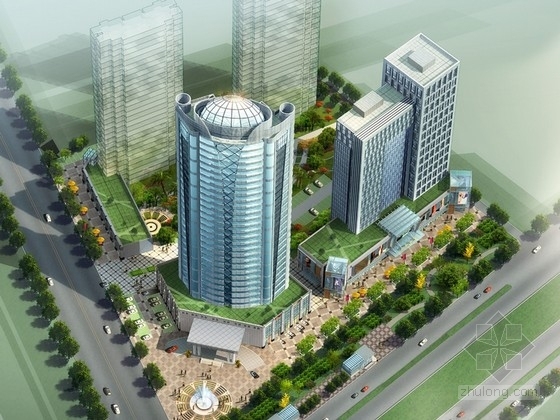6层综合办公楼设计资料下载-[江西]30层造型新颖酒店及综合型商务办公楼设计方案文本（含CAD方案图）