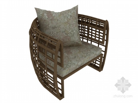 su室外休闲椅模型资料下载-休闲椅3D模型下载