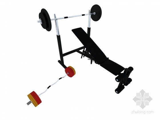 室外健身器械资料下载-健身器械3D模型下载