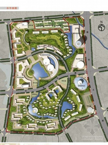 集散广场公园设计资料下载-[上饶]集散中心规划设计方案