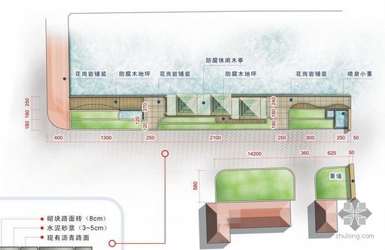 地产入口景观平面资料下载-海南某房地产办公环境入口景观规划设计