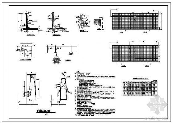 防撞墩cad资料下载-防撞墩标准断面及配筋构造详图