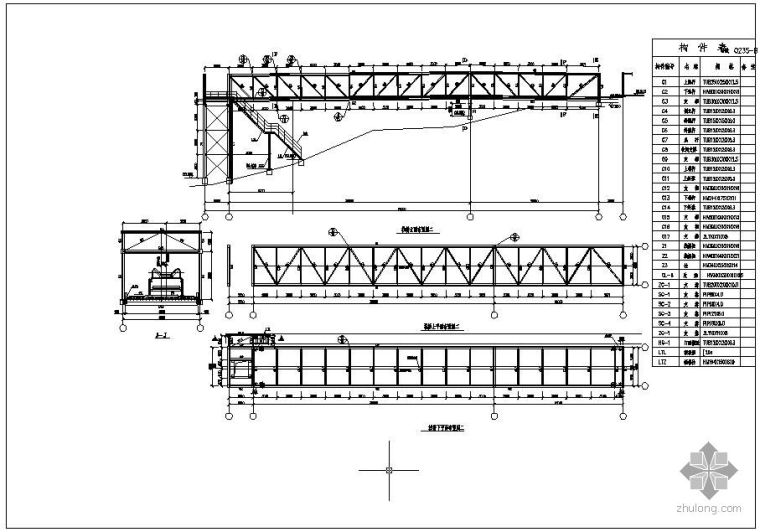 钢结构压型板封边资料下载-某胶带机栈桥结构节点构造详图