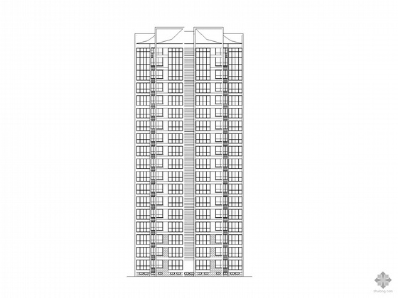 小区日照分析报告资料下载-[日照]某小区十七层住宅楼方案图