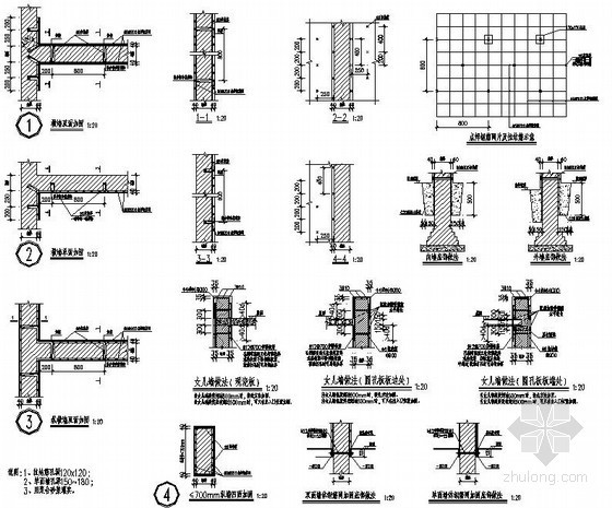 墙体结构大样资料下载-结构抗震加固大样图