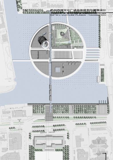 凉亭文化广场CAD资料下载-西湖文化广场竞赛方案