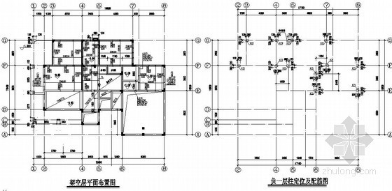 框架别墅结构设计图资料下载-坡屋顶框架别墅结构设计图