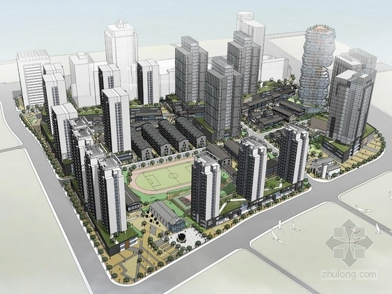 商业街下沉空间资料下载-[杭州]城市综合体规划及单体设计方案文本