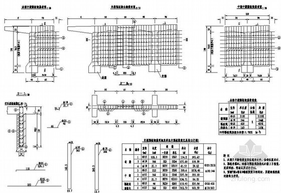 T梁上部结构资料下载-30m预制T梁上部中横隔板钢筋构造节点详图设计