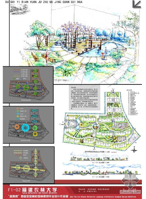 居住区规划中心景观带资料下载-“都市伊甸园”居住区景观规划
