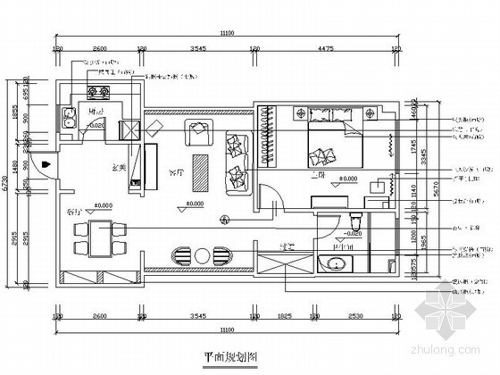 现代简约两厅一室资料下载-[上海]某田园风一室两厅装修图