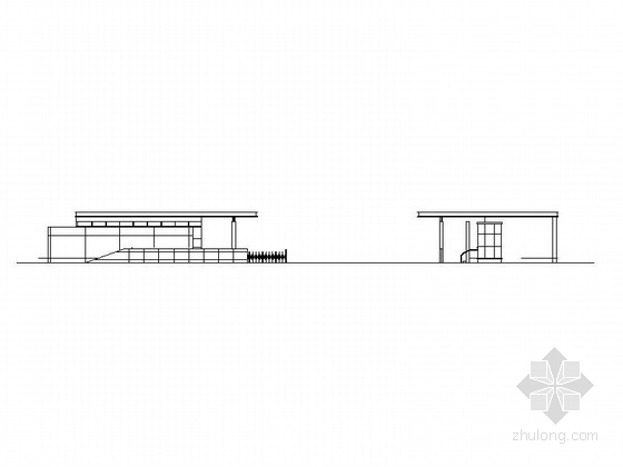 单层附属建筑图资料下载-[浙江]小学传达室及附属用房建筑施工图（含结构图）