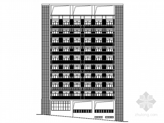 十层建筑施工图纸资料下载-[广东]某十层宿舍楼建筑施工图