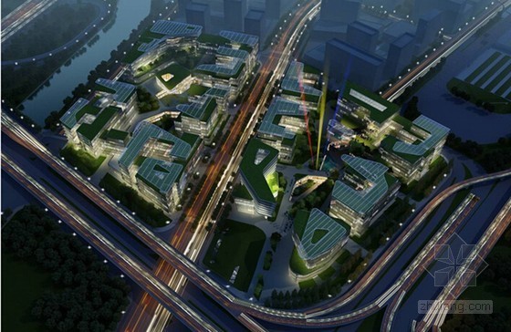 商务中心cad平面图资料下载-[上海]高层商务中心绿色施工专项方案