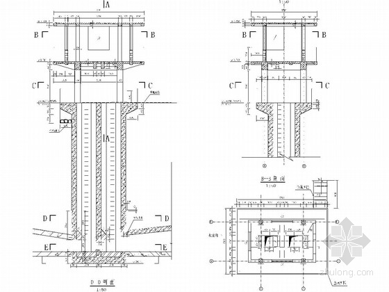 止水带大样图资料下载-水库除险加固工程输水隧洞竖井及闸门结构施工图
