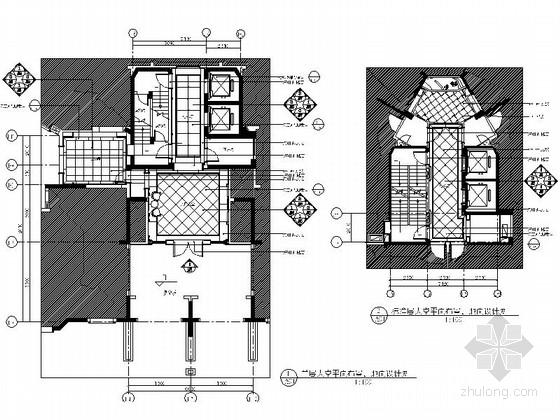 住宅入户大堂造型资料下载-某高档花园小区入户大堂施工图