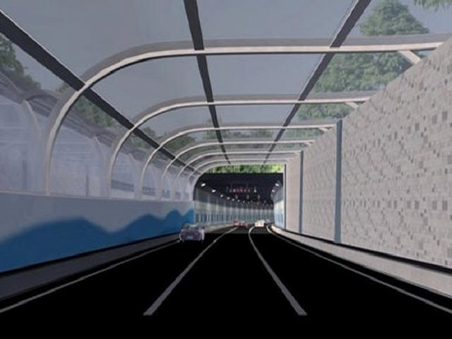 拱北口岸隧道图片