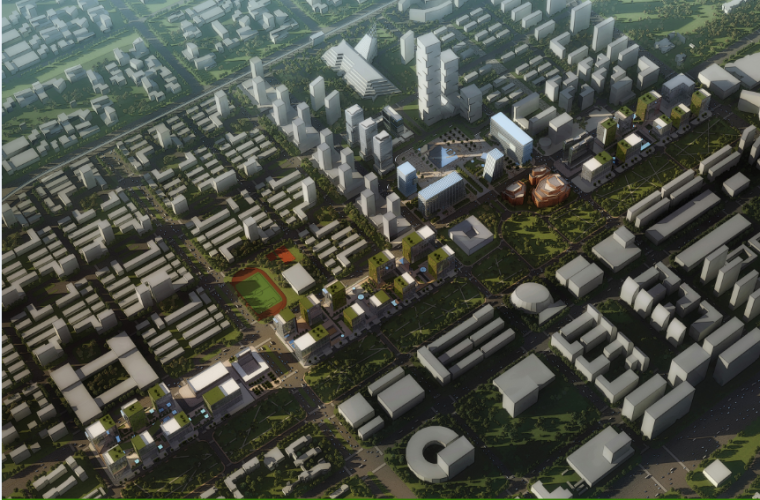 天津南开天拖地块规划资料下载-天津泰达核心区地块城市设计方案文本（阿特金斯）