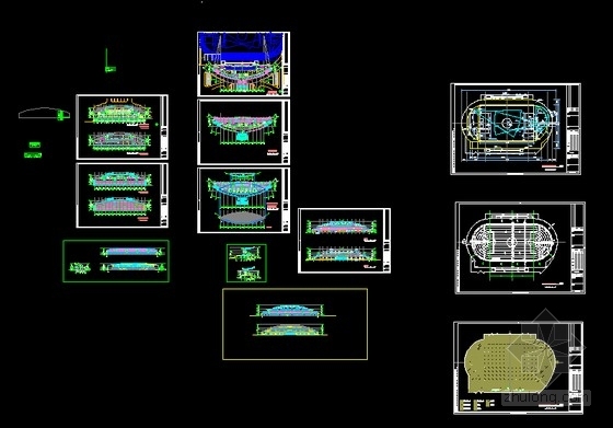 [合集]3套多层大型体育场建筑施工图-3套多层大型体育场建筑缩略图