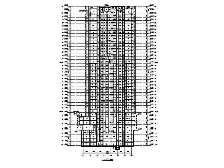 [合集]3套超高层核心筒结构办公楼建筑施工图-3套超高层核心筒结构办公楼建筑立面图