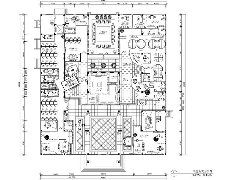 办公室空间施工图全套资料下载-浙江方泰电器有限公司办公室施工图（附11张效果图）