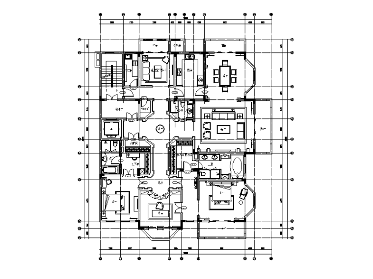 多套高层样板房设计效果图资料下载-[江苏]两套样板房设计CAD施工图（含效果图）