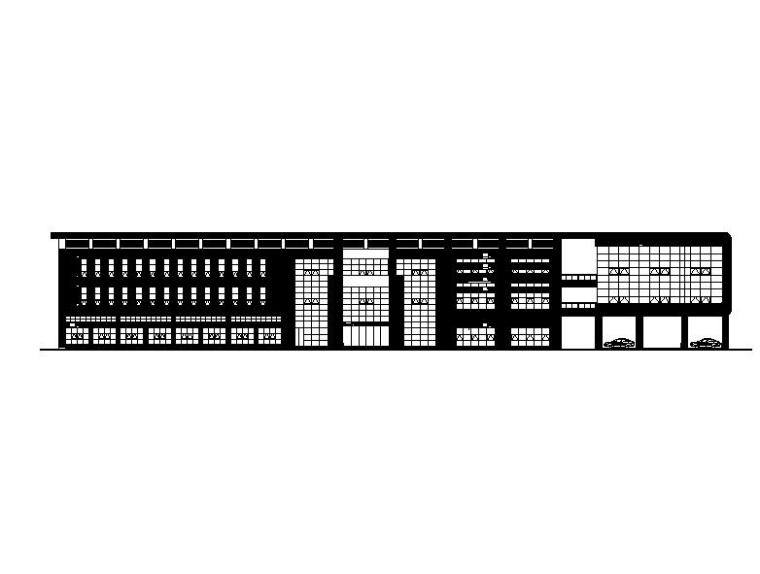 建筑施工图物流设计资料下载-[江苏]三层物流厂房建筑幕墙施工图