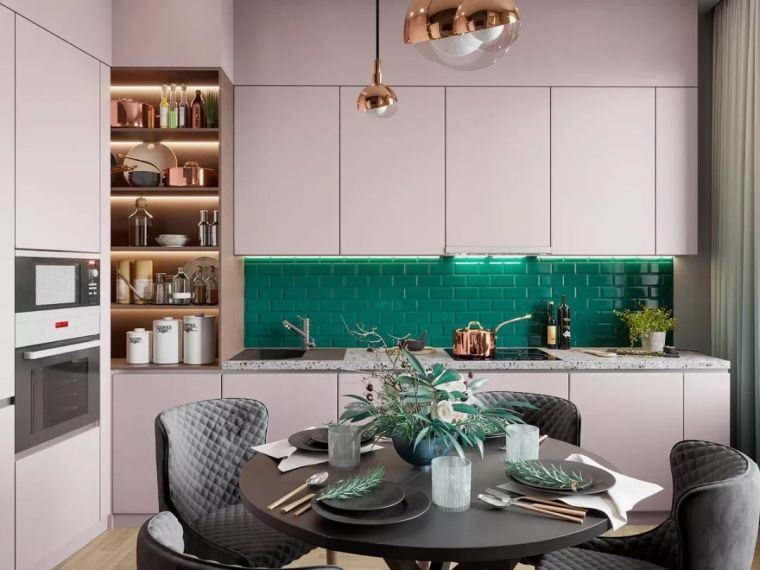 瓷砖大理石瓷砖资料下载-2019流行的花式厨房瓷砖，你都选对了吗？