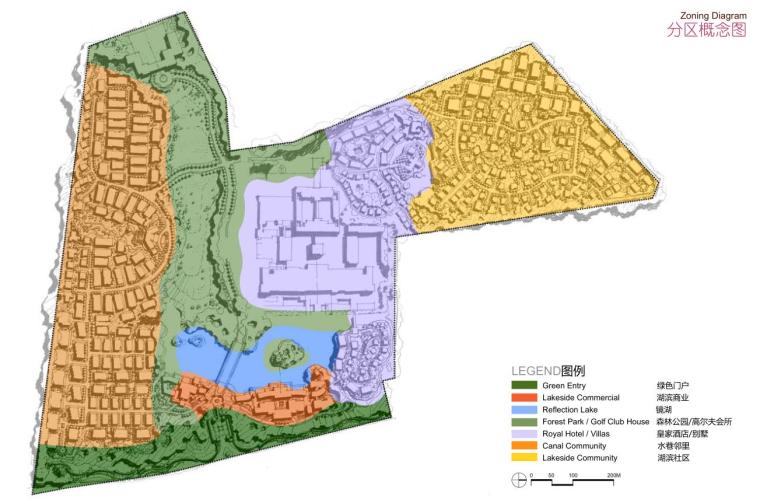 [海南]新城埃德瑞皇家园林酒店景观方案设计（方案+概念性方案）-[海南]知名地产埃德瑞皇家园林酒店景观方案设计（方案+概念性方案）-C分区概念图