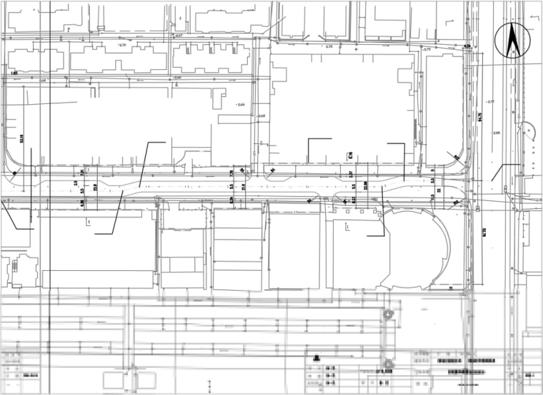 全套番禺繁华路整治改造工程施工图纸-番禺繁华路整治改造工程-道路总平面图2