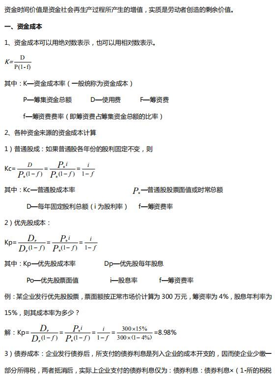 [干货]2018年造价工程师考试常用公式（上）_2