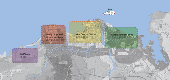 [海南]海岛滨水旅游度假目的地规划设计方案-主要分区
