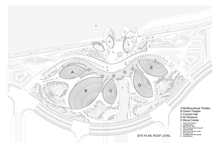 福州海峡文化艺术中心-101_site_plan_roof_level