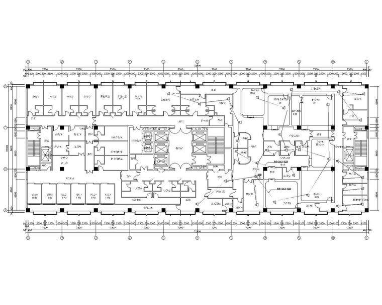 [北京]南苑医院十层手术室、ICU病房净化装饰工程电气施工图-十层手术部背景音乐布置平面图