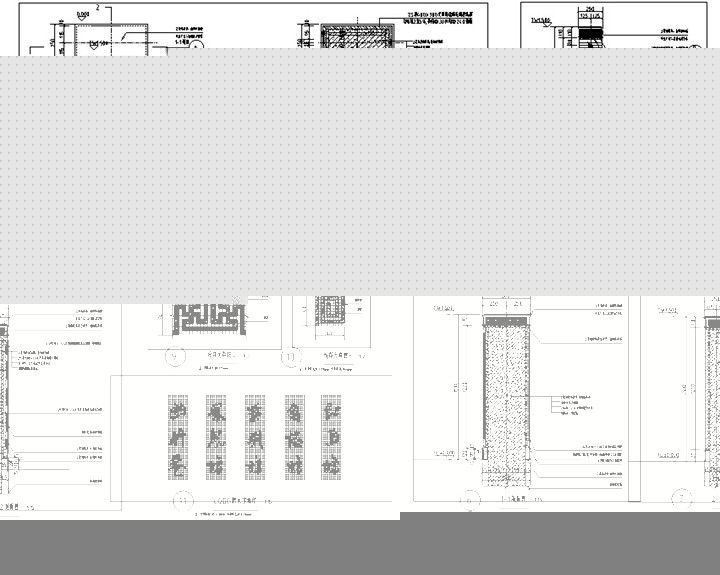 [福建]新中式院落精装别墅景观工程施工图（著名地产公司）-LOGO牌详图