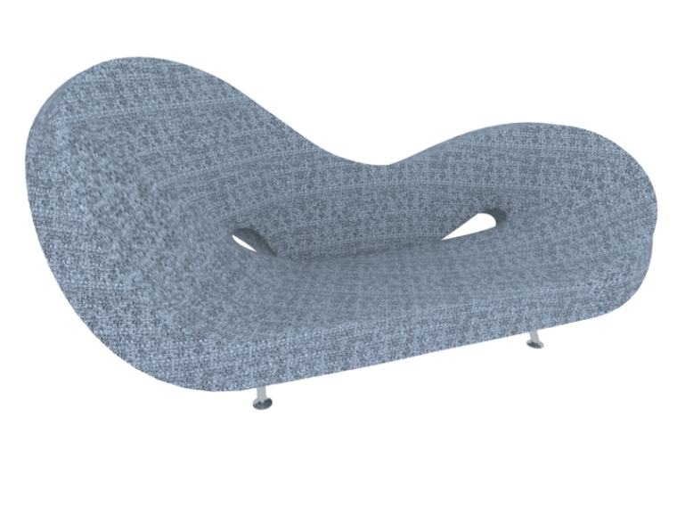 花式铁艺围墙资料下载-时尚花式沙发3D模型下载