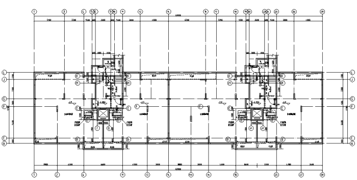 法式洋房施工图-地下一层平面图
